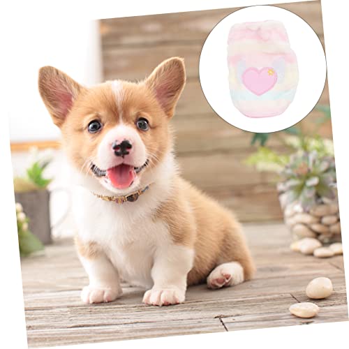 Costume de chien 3 pièces rose extensible : ajustement parfait pour petits animaux