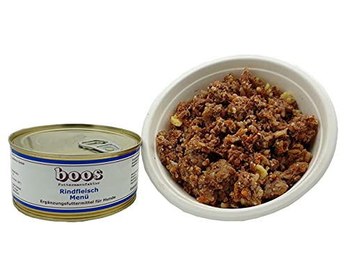 6 Stück (Dosen) Boos Rindfleisch Menü 300g