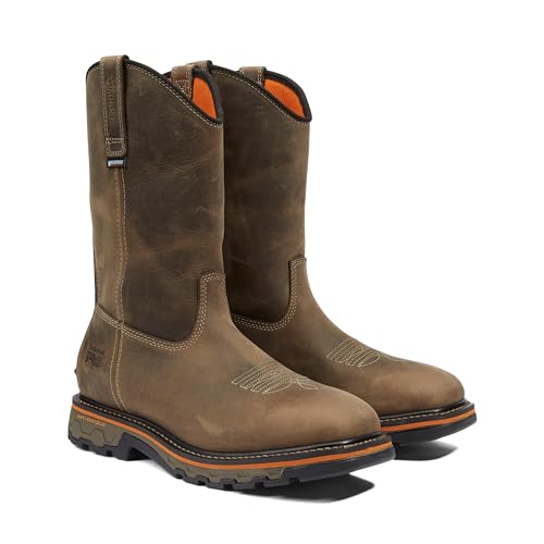 Image of Timberland PRO Men's True Grit Pull On Soft Toe Waterproof Industrial Western Work Boot, Turkish Coffee-2024 NEW, 9 W US