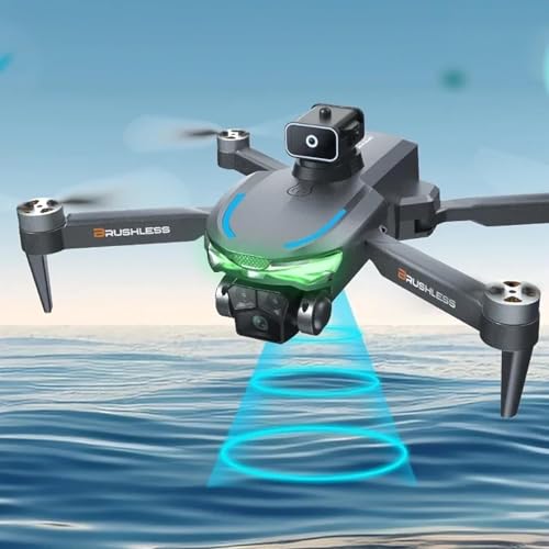 Image of A17 Aerial Drone with A.I. Obstacle Avoidance, 1080P Triple Gimbal Camera, Brushless Motor, 4K Camera Perfect for Aerial Photography & Outdoor Fun Drone