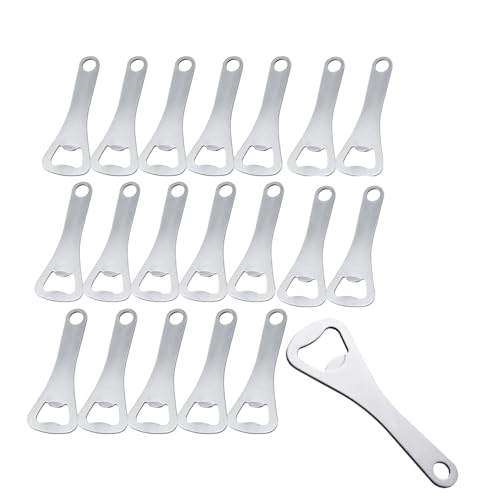 20 pezzi Apribottiglie, in acciaio inox, Apribottiglie di Birra, Apribottiglie in Acciaio Inox, per casa, pub, Cucina,attività all'aria aperta