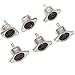 3-Pin DIN Female Jack Socket Connector Panel Mount Chassis Audio 2 Hole Soldering Din Jack Socket (6 Pcs)