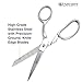 Westcott 8-Inch Forged Heavy Duty Bent Fabric Scissors, Precision-Ground Knife-Edge Blades for Seamless Cutting, Perfect for Sewing, Crafts, and Office