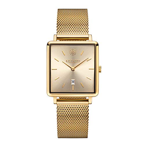 Montre acier inoxydable pour femme Carré anti-rayure quotidienne