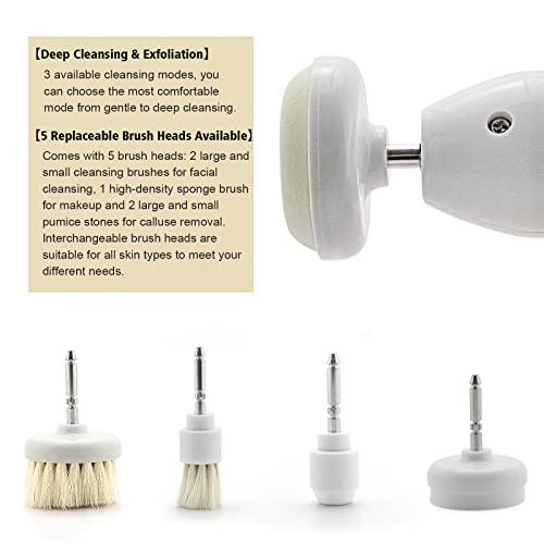 Elitzia Deep Cleaning Brush Set Skin Care Portable Electric Facial Scrub Brush ETLW019B