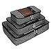 Produktbild GOWETION Packwürfel für Reisen - 3 Set Gepäck-Organizer Taschen zum Verpacken, grau (Grau) - SN-01-2