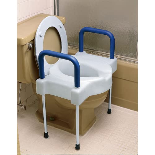 Sp Ableware - 9155 Maddak Tall-Ette Elevated Toilet Seat With Extra Wide Seating Surface And Legs (725881000), White #TOP1
