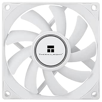 Thermalright TL-8015W CPU Fan 80mm Slimline PWM Cooler Fan, 2200RPM, White