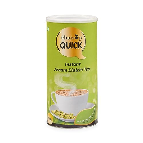 Image of Chaizup Quick 1 Min Instant Assam Elaichi Tea Premix - 1kg Can | Assam Elaichi Tea Flavours | Approx. 72 Servings | 1kg