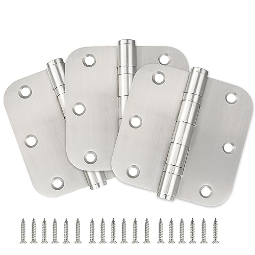 Ball Bearing Door Hinges 3.5'' Stainless Steel Door Hinges 3.5''X 3.5'' Residential Doors Hardware...