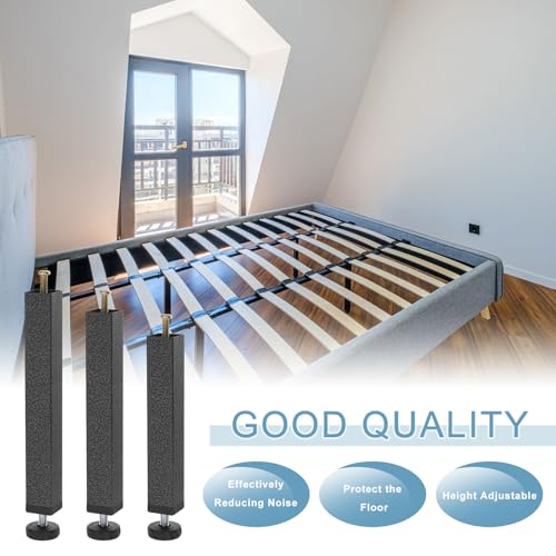 Pata de soporte central para cama con elevador de metal ajustable 6