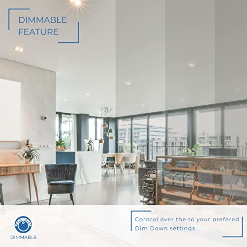 Perlglow 18 Pack 1 Inch Round Downlight Luminaire, White Smooth, Led Recessed Light Fixtures Dimmable 7W=50W, 500 Lumens, Cri 90+, Ic Rated, Etl Listed, 5Cct Selectable 2700K|3000K|3500K|4100K|5000K #TOP2