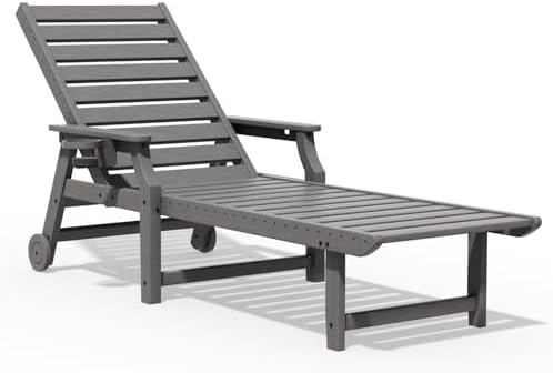 Amazon.com : Tioline 5-Position Adjustable Patio Chaise Lounge - 78 ...