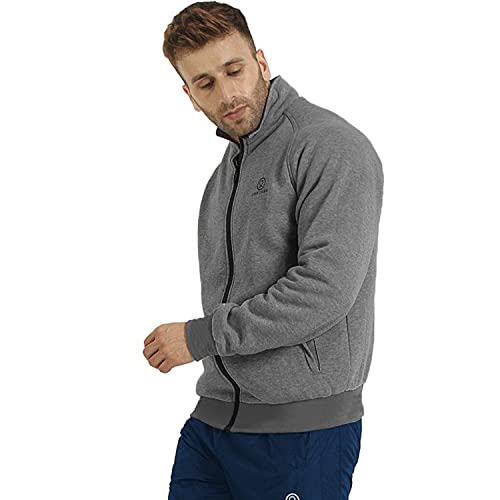 Image of CHKOKKO Men's Hooded Full Zipper Reversible Jackets for Athletics Jogging Gym and Sports