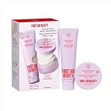 First Aid Beauty Smooth Skin Body Bestsellers Set, KP Bump Eraser Scrub + Ingrown Hair Pads, Exfoliate Keratosis Pilaris & Help Prevent Razor Bumps, Fragrance Free, Sensitive Skin Safe, 2-Piece Kit