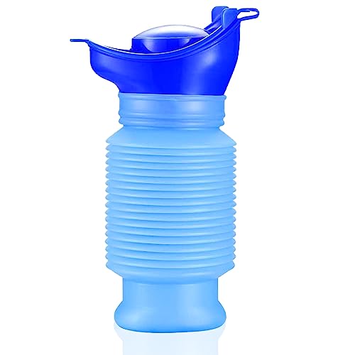 Lpluziyyds Scalable Emergency Urinal, 750ml Portable Toilet for Car, Portable Mini Outdoor Camping Travel Shrinkable Personal Mobile Toilet Potty Pee Bottle for Kids Adult