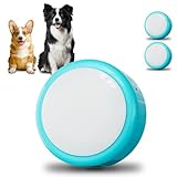 Voice Recording Button, Talking Buttons for Pet Communication, 24 Seconds Record & Playback, Set of 2 Recordable Buttons for Dog, Cat, Pet Training, Funny Gift for Home、Classroom、Party, Blue