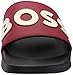 BOSS Big Logo Slide Sandals, burgundy plum, 10
