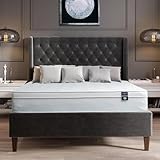 Aylas Furniture Twin Mattress 12 Inches 38X75 White – Medium Firm Hybrid for Bed – Twin Size Mattress Bonnell Springs Tight Euro Top High Density & Cool Comfort Foam – Rolled in a Box