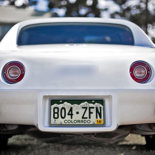 Panykoo Universal Silicone License Plate Frames,License Plate Holder,Rust-Proof,Rattle-Proof,Weather-Proof,Gray #TOP5