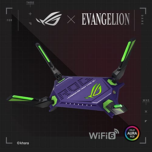 image for ASUS ROG Rapture GT-AX6000 EVA Edition Dual-Band WiFi 6 Gaming Router,