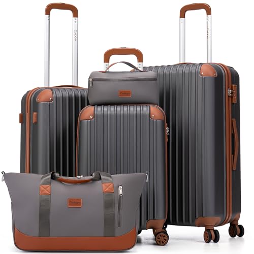 Cosbarn Luggage Sets 5 Piece Suitcases Wheels, Suitcase Set