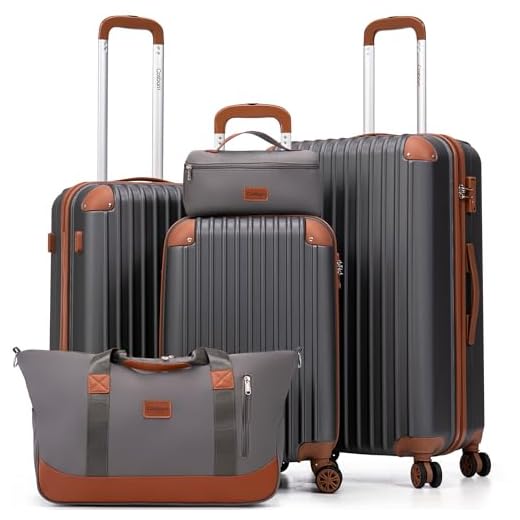 Best luggage store portland Cosbarn 5-Piece Hard Case Luggage Set