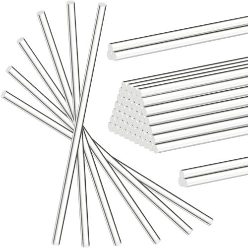 Image of Zopeal 30 Pcs 12 inch Clear Acrylic Dowel Rod for Craft,0.2'' /5mm Diameter