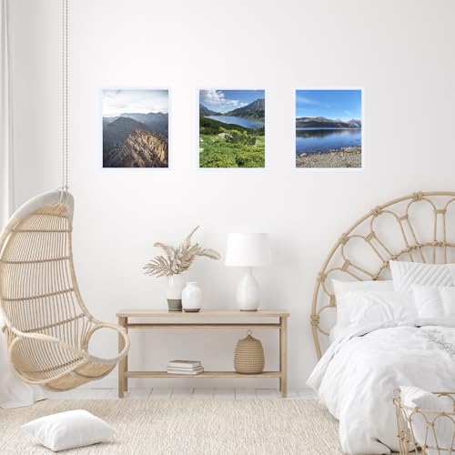 Image of JCJMY 16x18 Picture Frame - White, Horizontal & Vertical Formats for Wall Hanging, 16 x 18 Gallery Frame for Photos & Posters