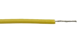 Single Conductor Cables Hook-Up Wire 24 AWG Copper, Tinned 100.0 30.5m 300V Yellow