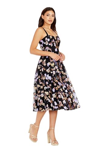 Image of Dress The Population Women's Nessa Fit and Flare Midi Dress