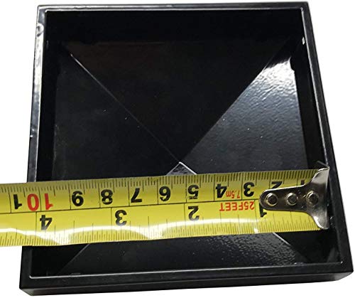 4" x 4" Aluminium Pyramid Post Cap for Metal Posts - Pressure Fit - Black (4 Pack)