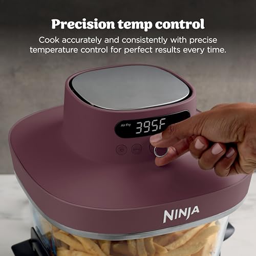 Image of Ninja Crispi Pro 6-in-1 Glass Air Fryer | 450F, Nontoxic, 6qt & 2.5qt Containers & Lids | Microwave, Freezer, Dishwasher Safe | Max Crisp, Air Fry, Bake, Roast, Recrisp, Dehydrate | Cherry, AS101RD1