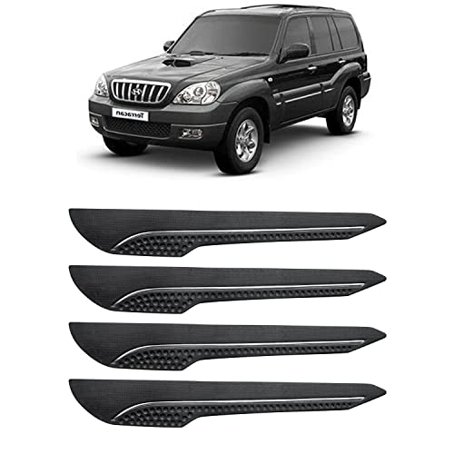 Image of AOSIS-Car Bumper Protector /Bumper Guard for Hyundai Terracan with Single Chrome Stripe (4-Pcs)
