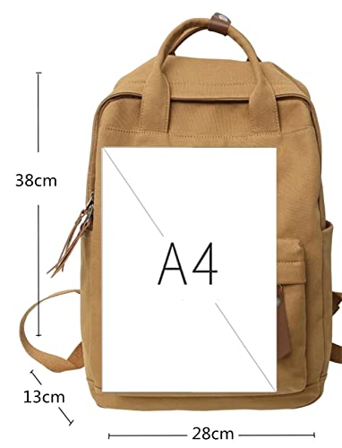 Mochilas Feminina Estilo Casual Leve Lona Escolar Bolsa Faculdade Viagem Moda Simple (Preto)