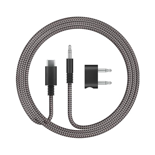 Dyson OnTrac in-Flight Adaptor with Braided USB-C to Aux Cable - Black by Dyson - Used condition - CA$19.99