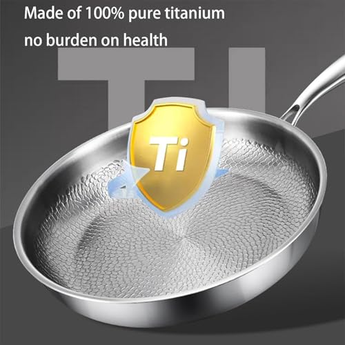 Poêle en titane avec couvercle : cuisson homogène sans éclaboussures