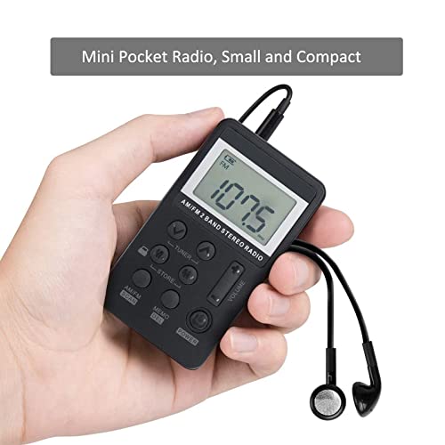 Yoidesu YOIDESU8V4TUNEWQ9 Pocket Radio,Portable Headset Radios,Mini Digital/Fm Stereo Radio thumb #2