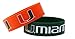 NCAA Miami Hurricanes Silicone Rubber Bracelet, 2-Pack