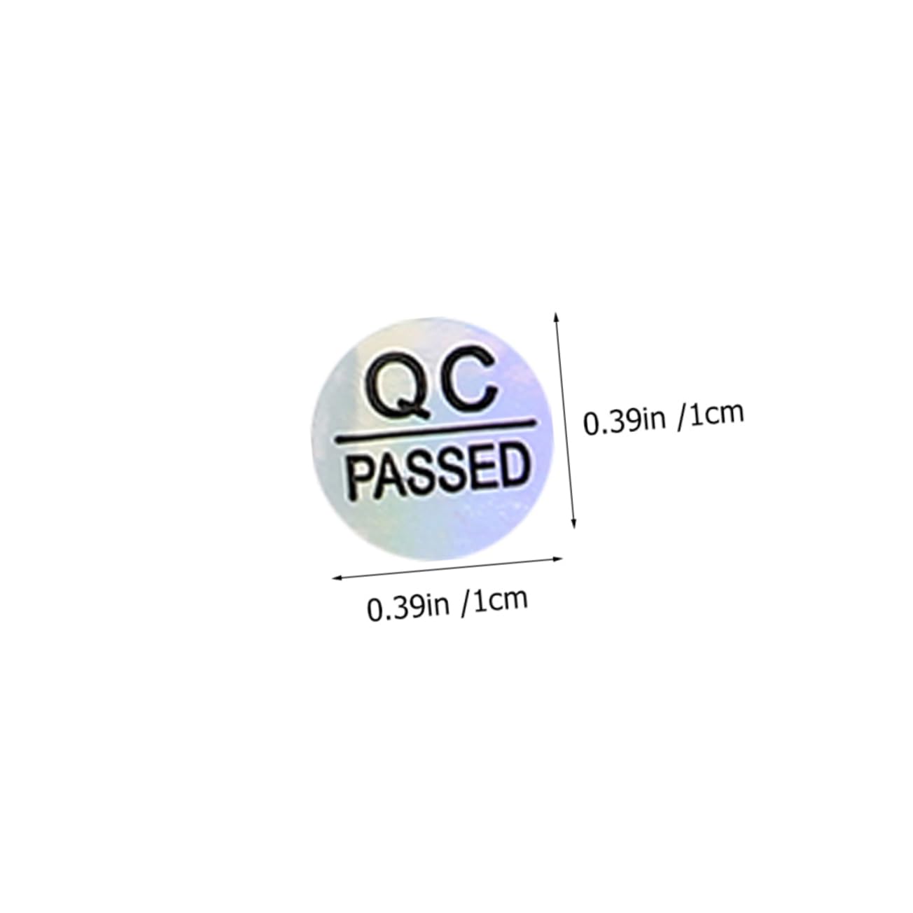 DOITOOL 5 Set Etichette Autoadesive Qc Passed Materiale Adesivi Resistenti Per Controllo Facili Usare Per Fabbriche E Scaffali 2400 Pezzi*5