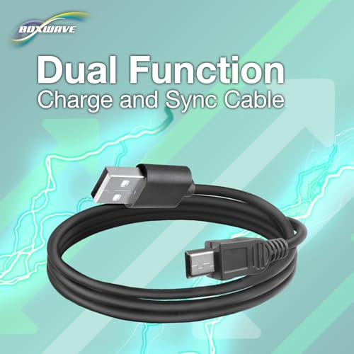 BoxWave Cable Compatible with Garmin DriveSmart 70LMT - DirectSync Cable, Durable Charge and Sync
