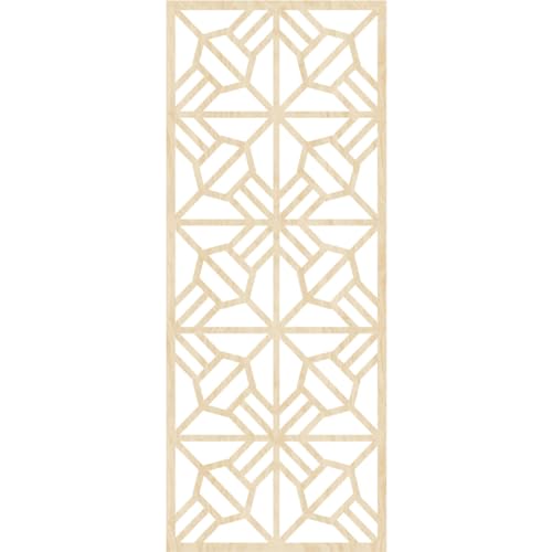 Image of Auburn Decorative Pierced Fretwork Wood Wall Panels, 13 3 /8 inchW x 34 3 /8 inchH x 1 /4 inchT, Birch