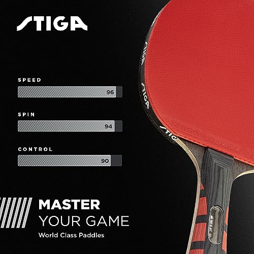 Image of STIGA Ping Pong Paddles - 2mm Tournament-Approved Sponge - Flared Handle for Enhanced Control - Competitive Table Tennis Racket for Family Fun - Multiple Styles & Performance Levels Available