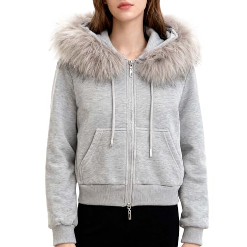 Veste polaire courte isolante et son sweat-shirt zippé chaud à grand col
