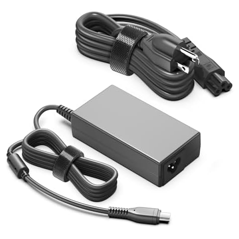 TAIFU 65W USB C AC Adapter Charger for NOCO GBC011 Boost X GBX45 1250A GBX55 GBX75 1750A GBX75 2500A GBX155 4250A, TREKURE ‎Beta07, YABER AUTO YA60, UIBI X7 UltraSafe Jump Starter Power Supply Cord Cover