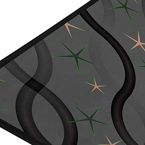 Alfombrilla antideslizante de cocina impermeable y lavable con diseño de triángulos 6