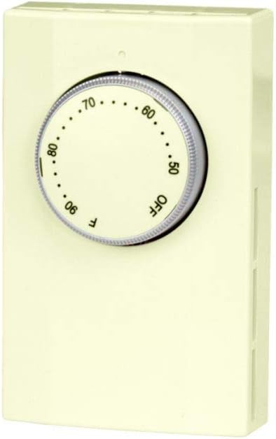 KING K102A Double Pole Line Voltage Thermostat in Almond color