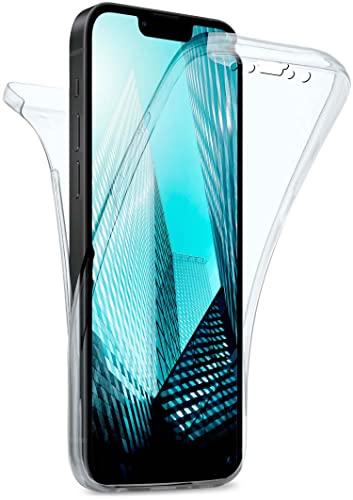 Coque double en silicone transparent compatible avec Apple iPhone 13 Pro Max haute clarté moex