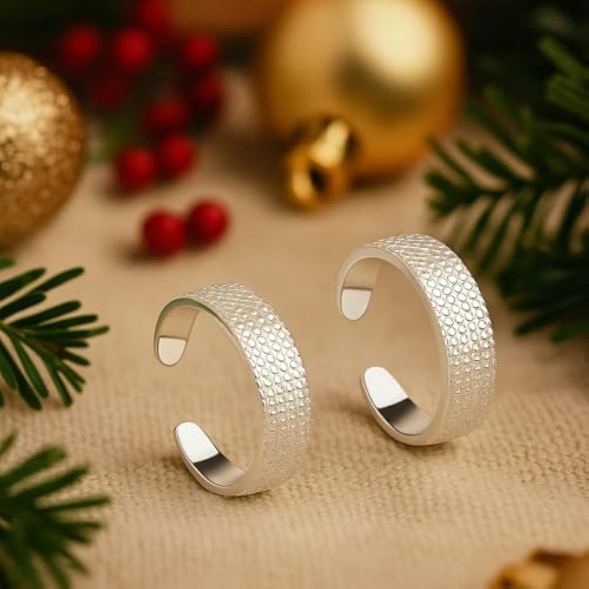 Women's Elegant 925 Pure Silver Simple Toe Ring Bands