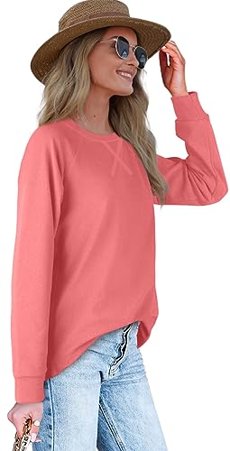 XIEERDUO Womens Sweatshirts Crewneck Loose Fitting Tops For Women Long Sleeve Shirts Pullover3